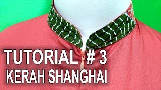 Cara Membuat Pola dan Menjahit Kerah Shanghai 3 [upl. by Nolly]