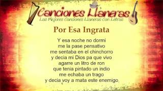 Por Esa Ingrata Lorgio Rodriguez Letra [upl. by Arat]