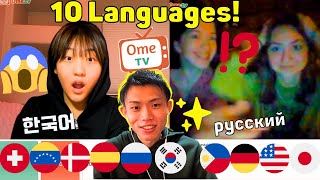 WHAT Happens When Polyglot Speaks Their Native Language to Foreigners  Omegle [upl. by Aihsilat]