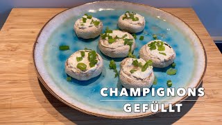 Champignons gefüllt vom Grill Die perfekte Beilage zum Grillen [upl. by Devy655]