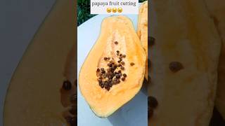 Nice cutting skills Papaya Fruits Papaya trending 🤤🤤🤤 [upl. by Silbahc]