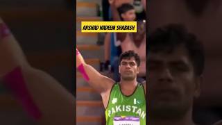 Arshad Nadeem FakhrePakistan 🇵🇰🥇 Paris Olympics 2024 Javelin Final parisolympics2024 javelin [upl. by Ricardo553]