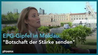 EUParlamentspräsidentin Roberta Metsola im Interview zur Europäischen Politischen Gemeinschaft [upl. by Romaine507]