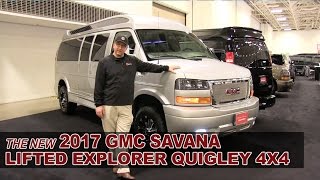 New 2017 GMC Savana Explorer Quigley 4x4 Lifted Conversion Van  White Bear Lake St Paul Mpls MN [upl. by Nicholson]