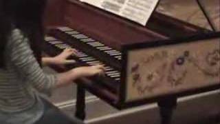 Bach Menuet from French Suite 3 on Harpsichord [upl. by Jessalyn345]