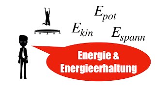 Energieerhaltung potentielle Energie vs kinetische Energie vs Spannenergie [upl. by Toll946]