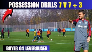 🎯 quotExcellentquot Possession Drills 7v73  Bayer 04 Leverkusen [upl. by Lebazi]