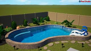 Pool Studio  3D Swimming Pool Design Software [upl. by Nyrrad]