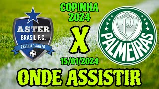 PALMEIRAS X ASTER ITAQUA COPINHA 2024 ONDE ASSISTIR PALMEIRAS X ITAQUA ONDE VAI PASSAR HORÁRIO [upl. by Anitac]