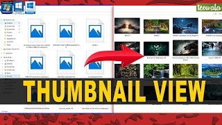 How to Enable Thumbnail View for Files in Windows PC  all files are shown as icons [upl. by Juli]