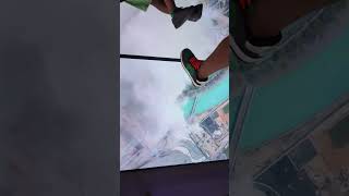 Burj Khalifa Glass Floor Walk Dubai burjkhalifa [upl. by Ahsen]