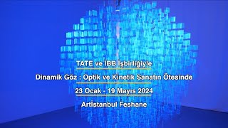 TATE ve İBB İşbirliğiyle Dinamik Göz  Optik ve Kinetik Sanatın Ötesinde  Artİstanbul Feshane [upl. by Trebo744]