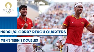 🇪🇸 Nadal  Alcaraz through to third round in mens doubles tennis 🎾  Paris 2024 Highlights [upl. by Harim188]