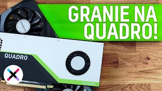 GRANIE NA QUADRO 😲  Test i porównanie Quadro RTX 4000 z GeForce RTX 3070 w grach i aplikacjach [upl. by Inna]