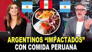 🤯Presentadores Argentinos IMPACTADOS con la DELICIOSA comida peruana en esta RECOPILACIÓN [upl. by Motch623]