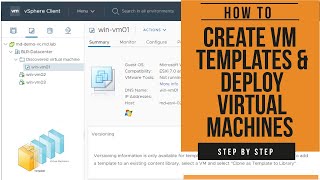 How to Create VM Templates and Deploy Virtual Machines from Templates  VMware Beginners Tutorial [upl. by Etnuhs]