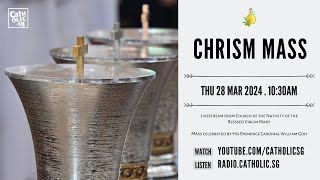 Chrism Mass 2024 – Catholic Mass Today Live Online [upl. by Lachish]