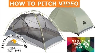 Mountain Hardwear Skyledge 2 DP Tent Pitching Instructions [upl. by Athelstan]