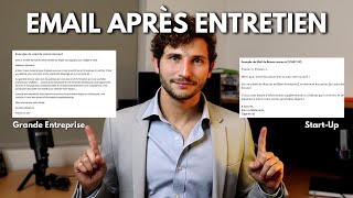 2 EXEMPLES dEmails De Remerciement Après Entretien [upl. by Asenej]