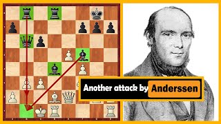 Chess Game Not An Immortal But Still A Great Game By Anderssen [upl. by Kcinemod222]