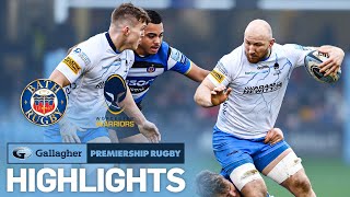 Bath v Worcester  HIGHLIGHTS  Tight Tussle at the Rec  Gallagher Premiership 202122 [upl. by Natsyrk]