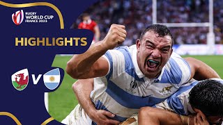 Sanchez seals stunning comeback  Wales v Argentina  Rugby World Cup 2023 Highlights [upl. by Rod]