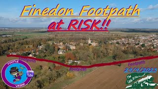 Finedon footpath at risk [upl. by Atterbury259]