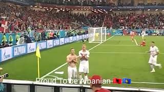 Granit Xhaka  Xherdan Shaqiri Celebration Goal Again Serbia [upl. by Eppillihp]