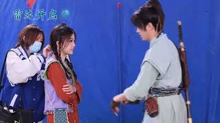 【祈今朝花絮】今朝捏越祈的脸estheryu yushuxin 虞书欣 foryou cdrama swordandfairy6 许凯 xukai [upl. by Hanni]