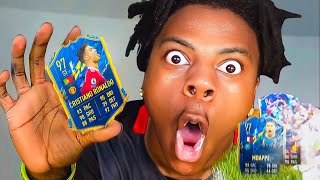 iShowSpeed LUCKIEST IRL FIFA Pack Opening [upl. by Ynogoham]