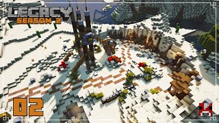 Legacy Season 2  02  Building our COMMUNITY MINE  Survival Minecraft SMP 116 [upl. by Vala]