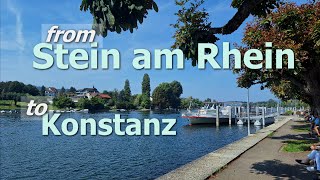 From Stein am Rhein Switzerland to Konstanz Germany  Путешествуем по Швейцарии [upl. by Ileane]