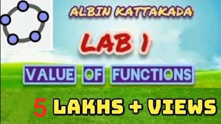 MATHEMATICS LABLAB1VALUE OF FUNCTIONSMOST IMPORTANT ONE👍 [upl. by Innavoeg]