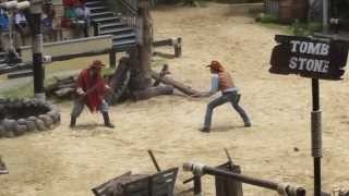 Cowboy Stunt Show at Safari World  Bangkok 72013 [upl. by Scribner]