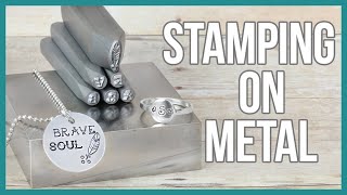 How to Stamp on Metal Metal Stamping for Beginners  Beaducationcom [upl. by Cicily839]