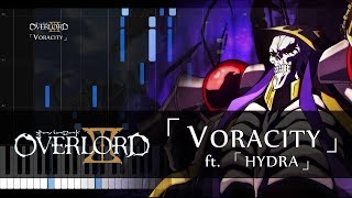 「VORACITY」 Overlord III OP ft quotHYDRAquot Piano SheetsSynthesia [upl. by Ehcropal]