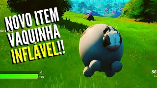 Fortnite  Novo Item Vaquinha Inflável shorts [upl. by Brodie]