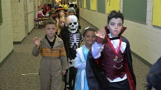 Forest Hills Elementary School Halloween Parade 2016 [upl. by Erreipnaej]