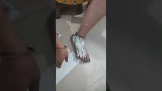 self leg waxwaxing  white chocolate waxliposoluble wax for all skin type Jyoti Saini [upl. by Ynafit]