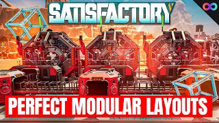 4 PERFECT Modular Frame Layouts for Satisfactory Update 8 Beginner Guide [upl. by Aihsak629]