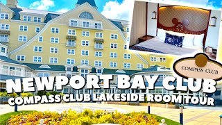 DISNEY NEWPORT BAY CLUB COMPASS CLUB LAKESIDE ROOM TOUR  See what club level has to offer [upl. by Brecher]