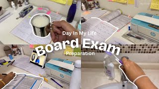 BOARD EXAM preparation  CBSE Class 12  Day in my life [upl. by Eeramit]