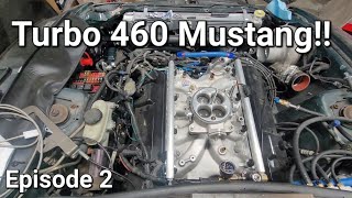 Turbo 460 Mustang  Intake manifold installation [upl. by Liakim]