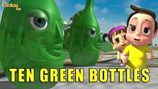 Ten Green Bottles amp Many More 3D Nursery Rhymes for Children with Lyrics  Popular Kids Songs [upl. by Otreblide]