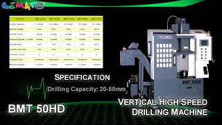 BEMATO NC Vertical High Speed Drilling Machine  BMT 50HD [upl. by Nedaj]