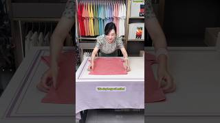 Method for folding womens soft quickdrying clothes shorts fashion foldingclothes styletips [upl. by Eintrok301]