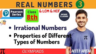 Class 8  Real Numbers and LCM and HCF 03  Irrational Numbers  Pearson IIT Foundation [upl. by Metts]