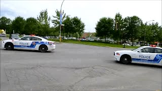 5 MONTREAL SPVM COP CARS RESPONDING [upl. by Olegnalehcim]