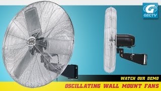 Wall Mount Fan Oscillating Deluxe 24quot [upl. by Fauman859]