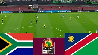 South Africa 4 vs 0 Namibia LIVE CAF 2024 match highlights  Video game simulation pes 2021 [upl. by Earle]